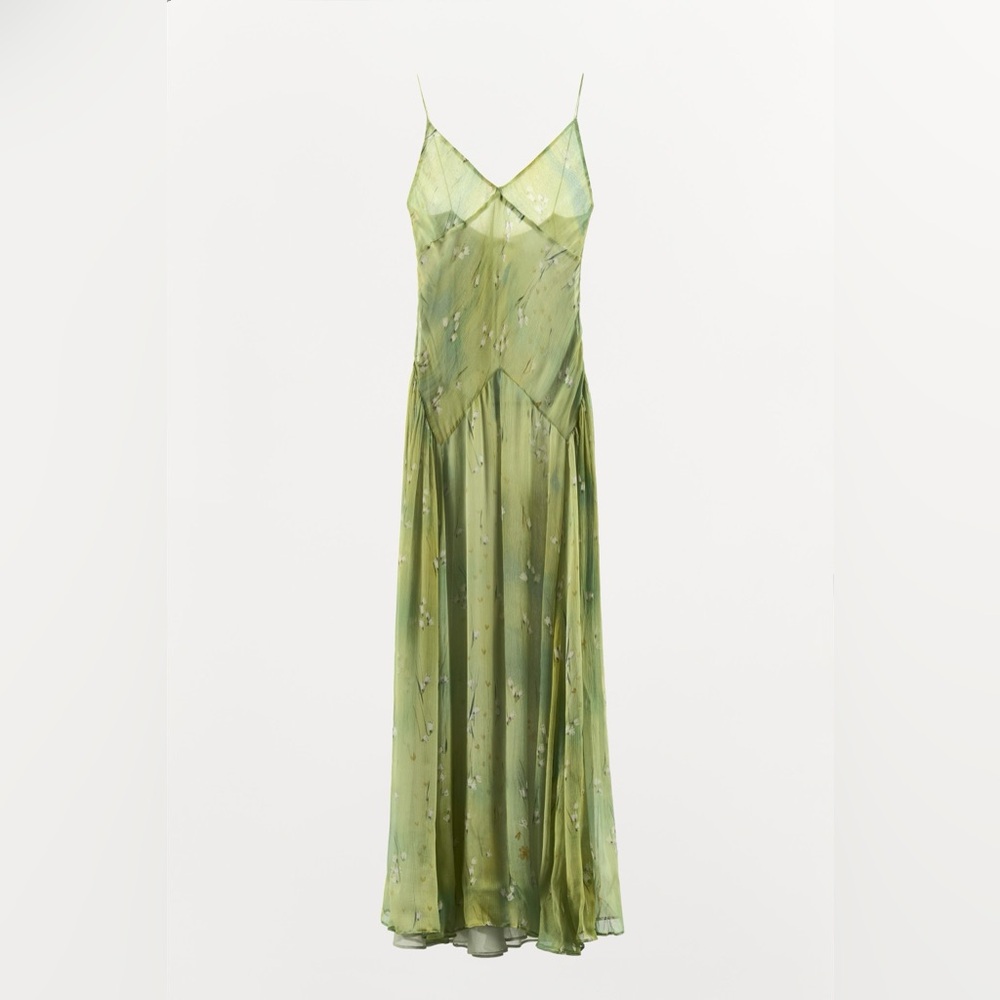 ISO — LONG FLORAL PRINT DRESS
